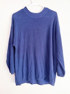 Free people beach malibu surf sweater blue size small
